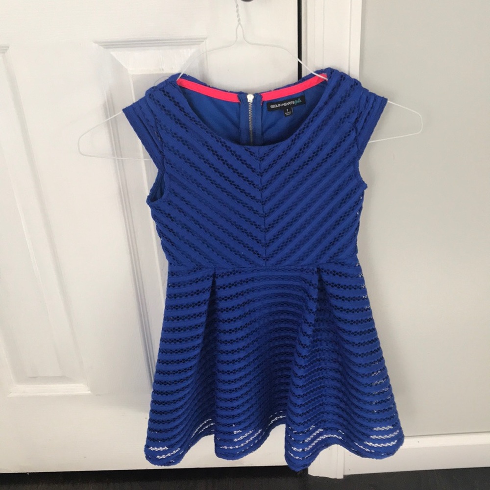 Royal blue kids dress